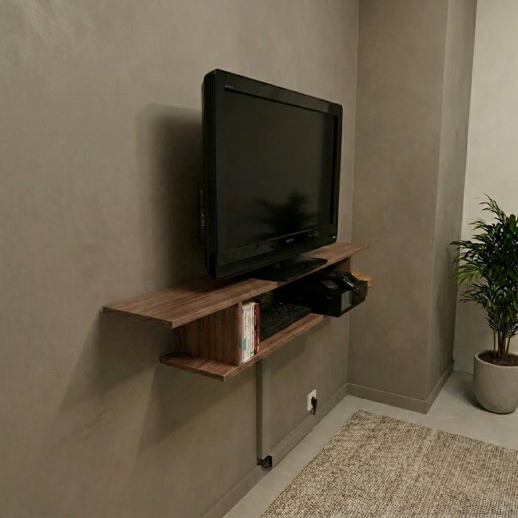 Meuble TV Suspendu Yahya Art + Livraison gratuite + Paiement à la réception – Image 2